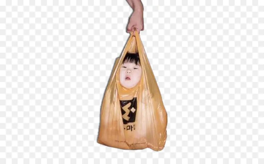 Niño En Bolsa，Bolsa De Plastico PNG