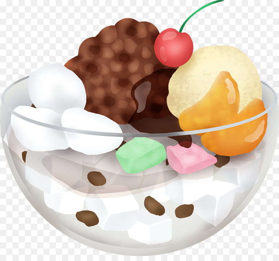 Helado，Sundae PNG