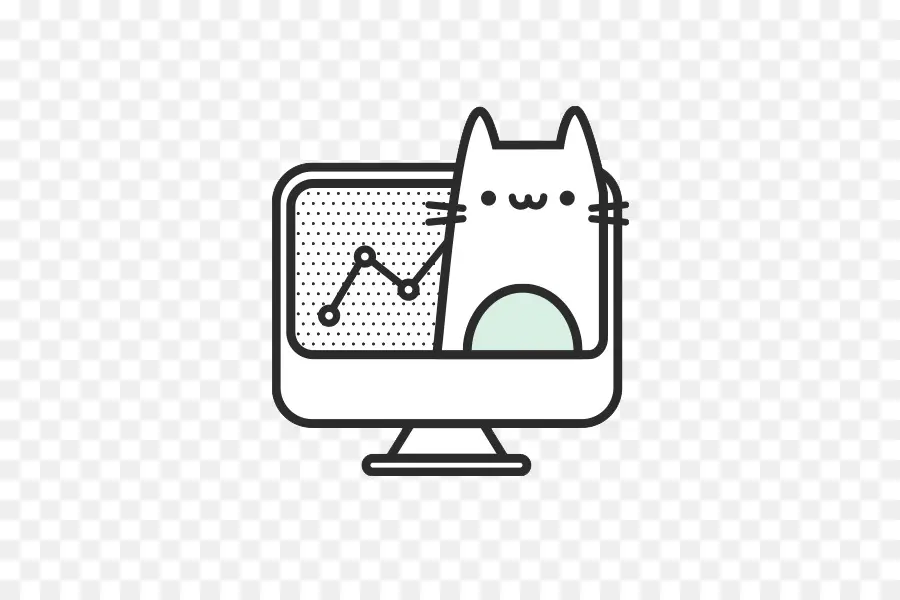 Gato，Monitor PNG