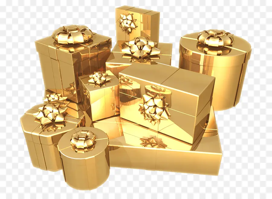 Regalos De Oro，Cajas PNG