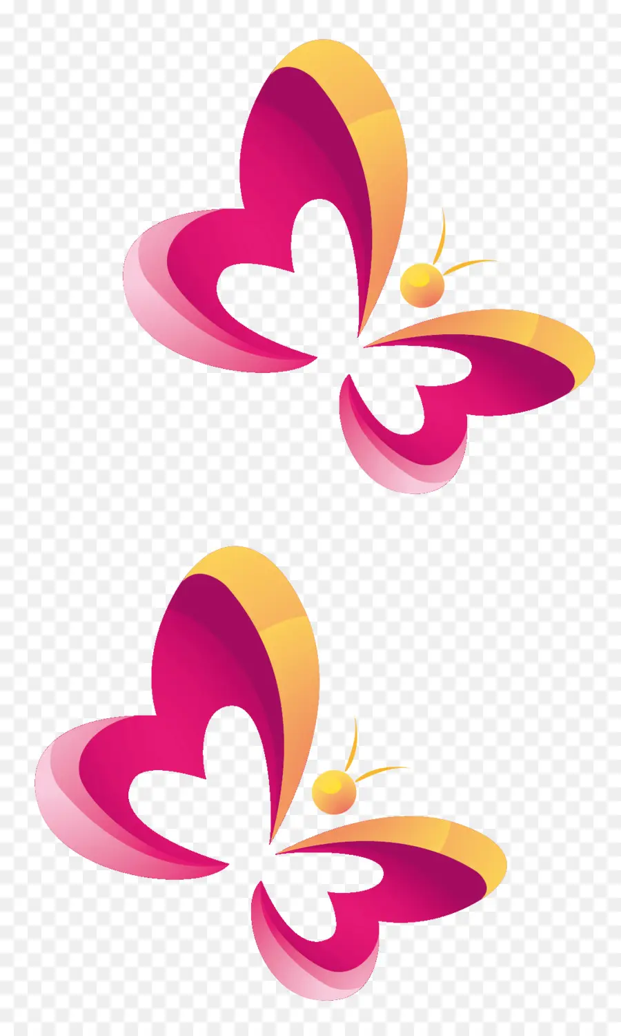 Mariposas Rosadas，Vistoso PNG