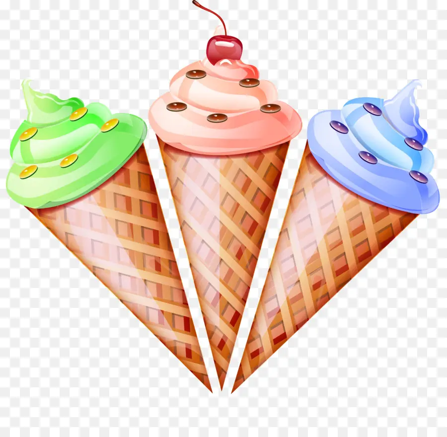 Helado，Cono De Helado PNG