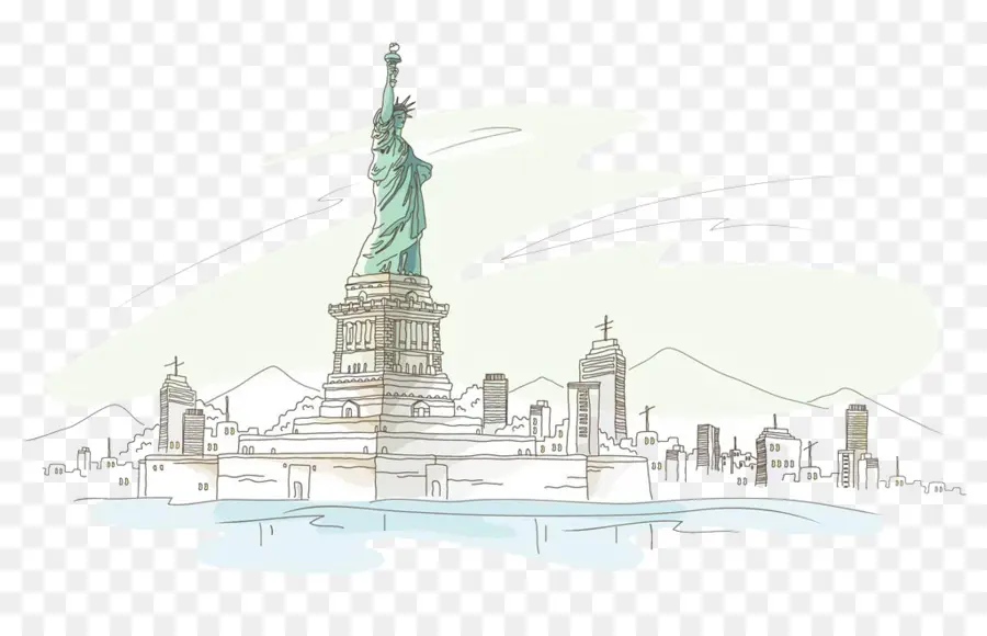 Estatua De La Libertad，Nueva York PNG