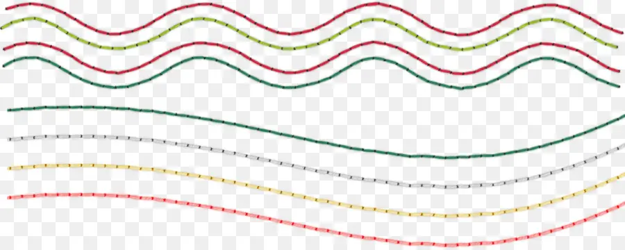 Lineas De Colores，Ondulado PNG