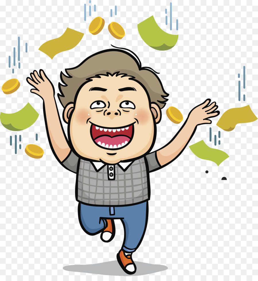 Hombre Feliz，Dinero PNG