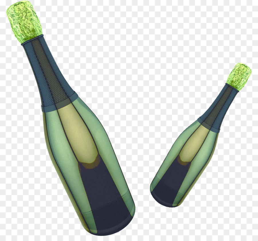 Champagne，Botella De Vidrio PNG