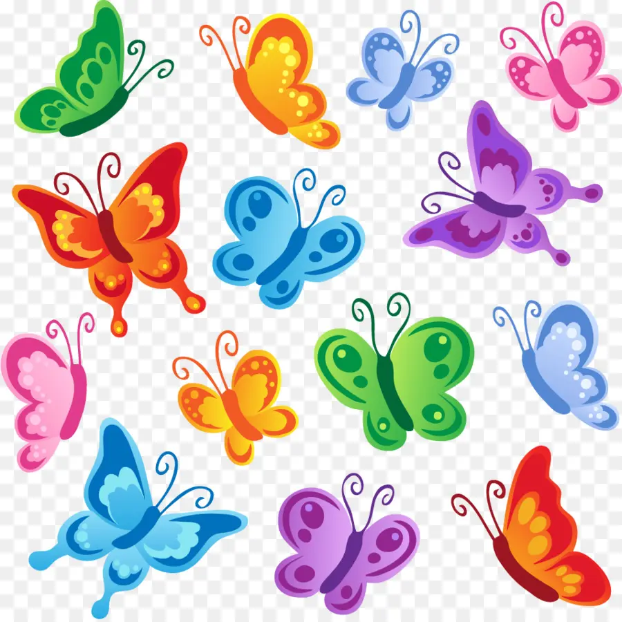 Mariposa，De Dibujos Animados PNG