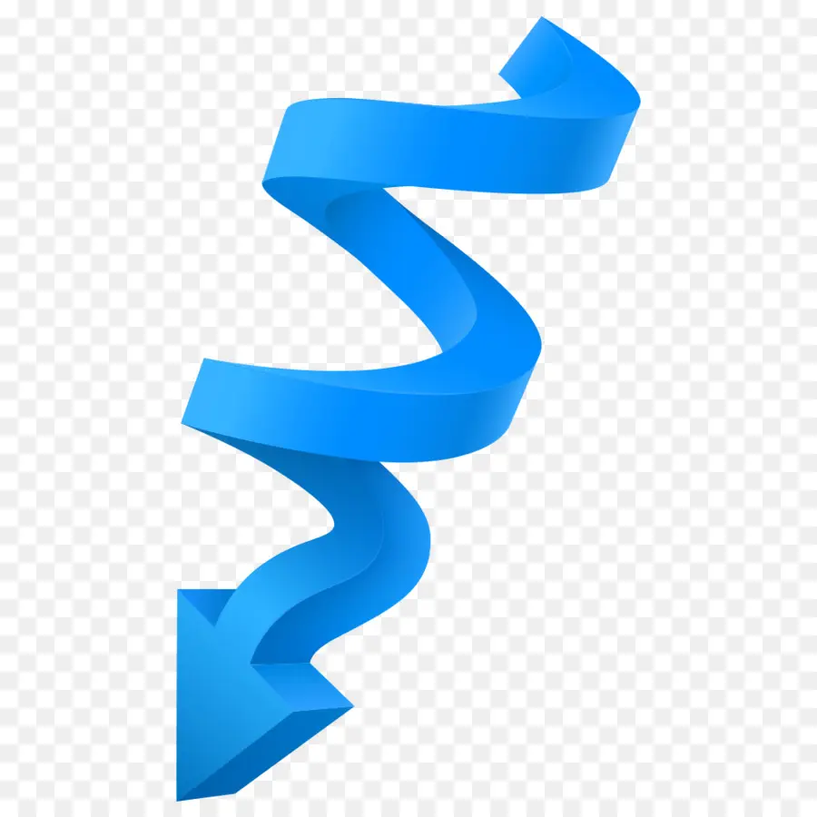 Flecha Azul，Espiral PNG