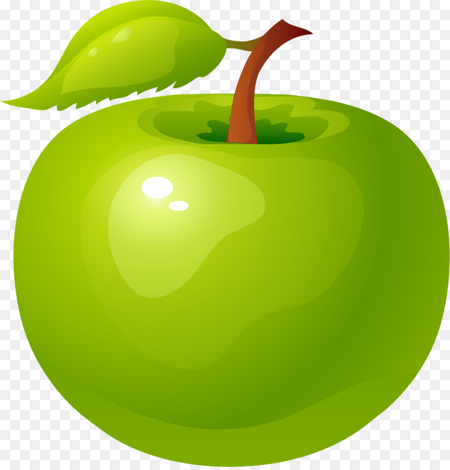 Ilustración De Manzana Verde，Verde PNG