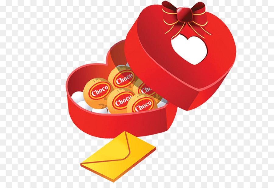 Caja De Corazón，Bombones PNG