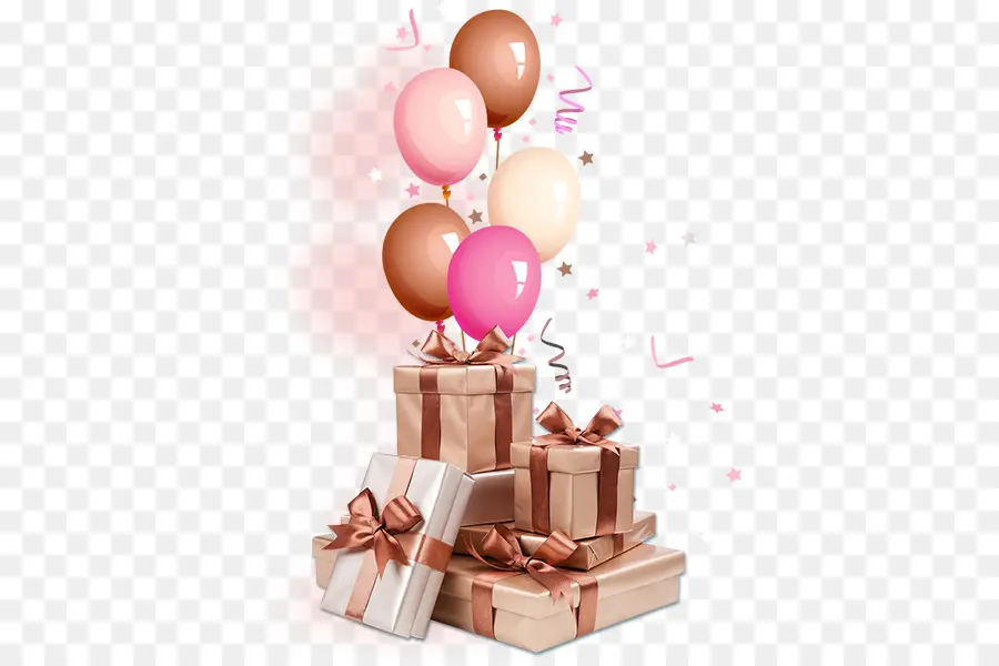 Cajas De Regalo，Globos PNG