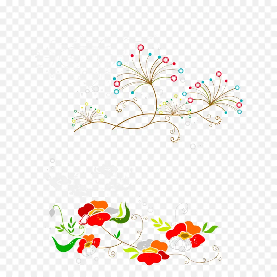 Patrón Floral，Flor PNG