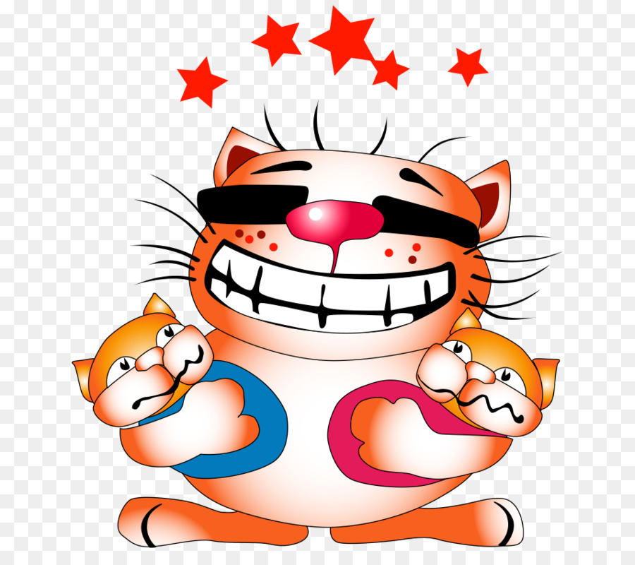 Gato De Dibujos Animados，Sonriente PNG