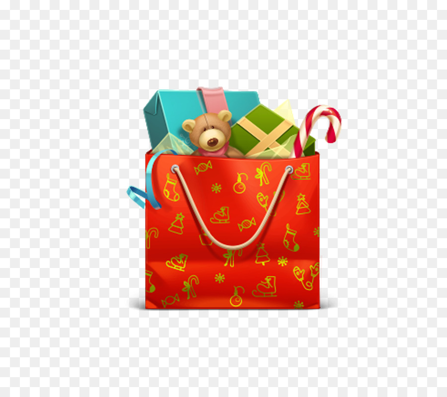 Bolsa De Regalo，Oso De Peluche PNG