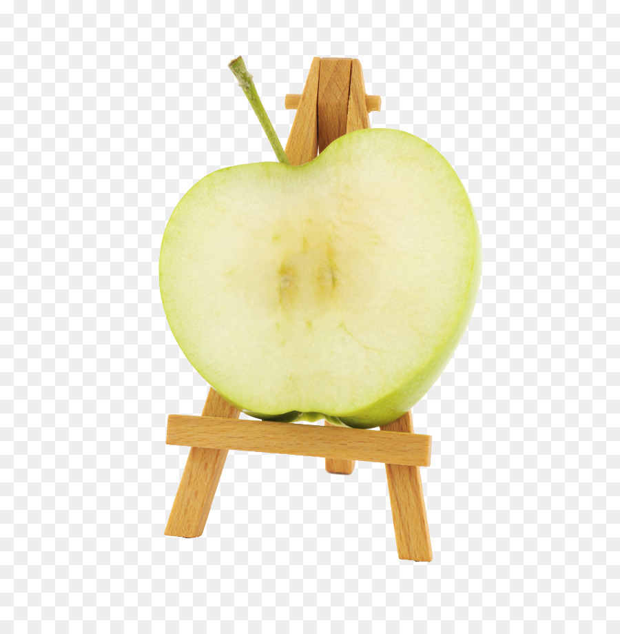 Manzana Verde En Caballete，Caballete PNG