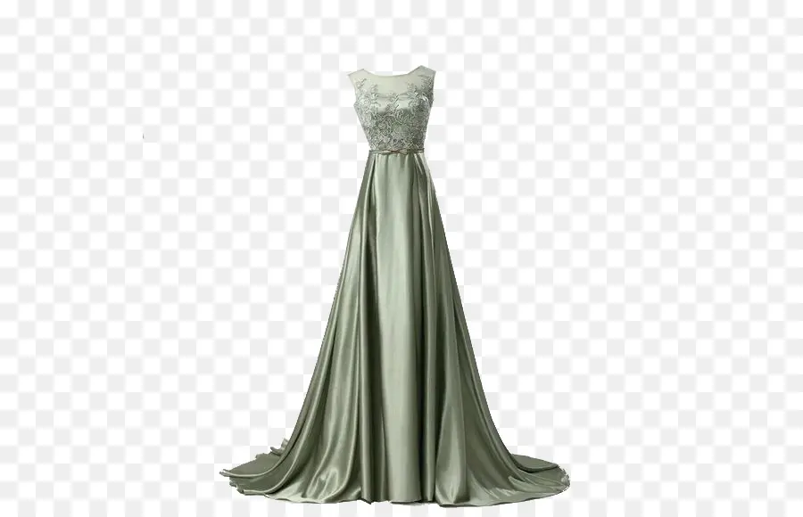 Vestido Verde，Moda PNG