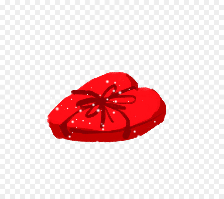 Caja De Regalo De Corazón Rojo，Forma De Corazón PNG