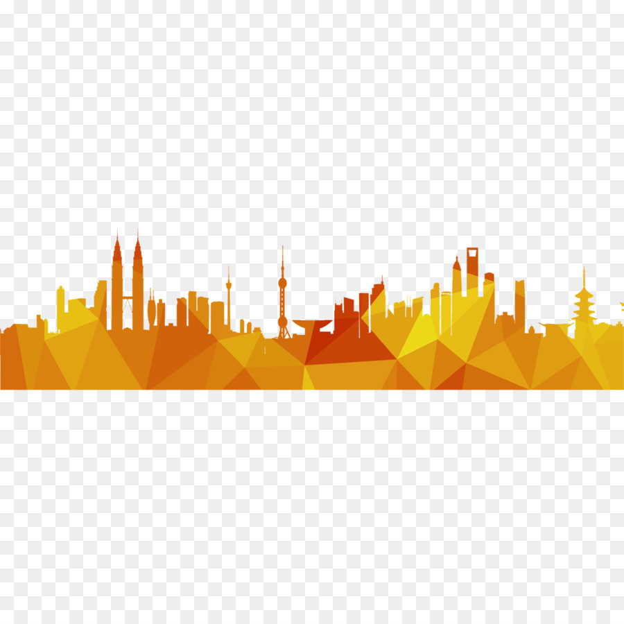 Paisaje Urbano Naranja，Horizonte PNG