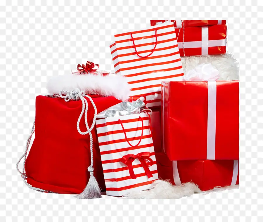 Bolsas De Regalo Rojas，Regalos PNG