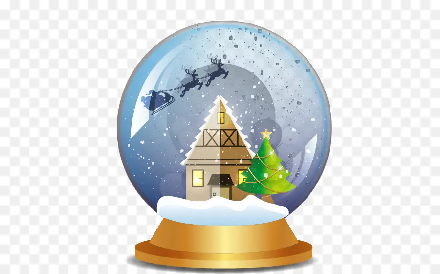 Globo De Nieve，Navidad PNG