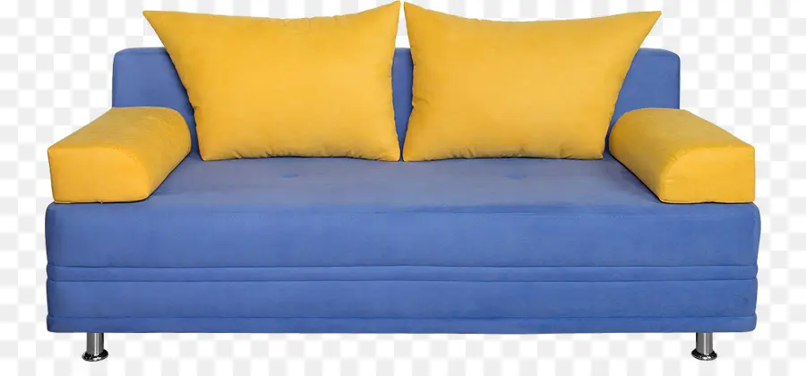 Sofá Cama，Azul PNG