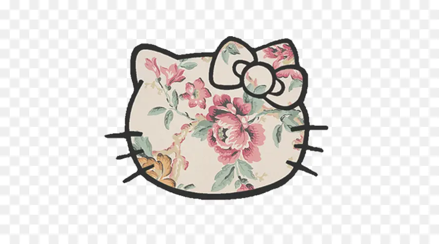 Cabeza De Gato Floral，Floral PNG