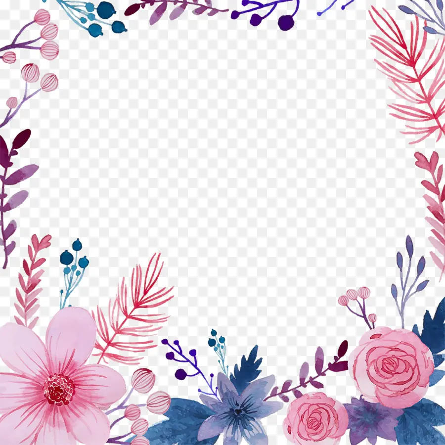 Acuarela De Flores，Pintura A La Acuarela PNG