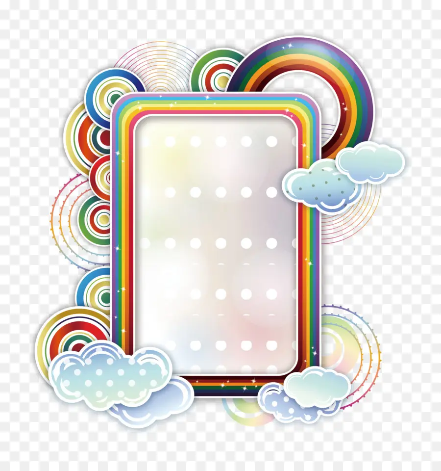 Marco Del Arco Iris，Nubes PNG