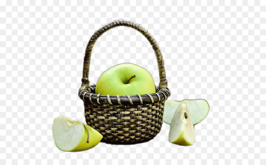 Cesta De Manzanas，La Fruta PNG