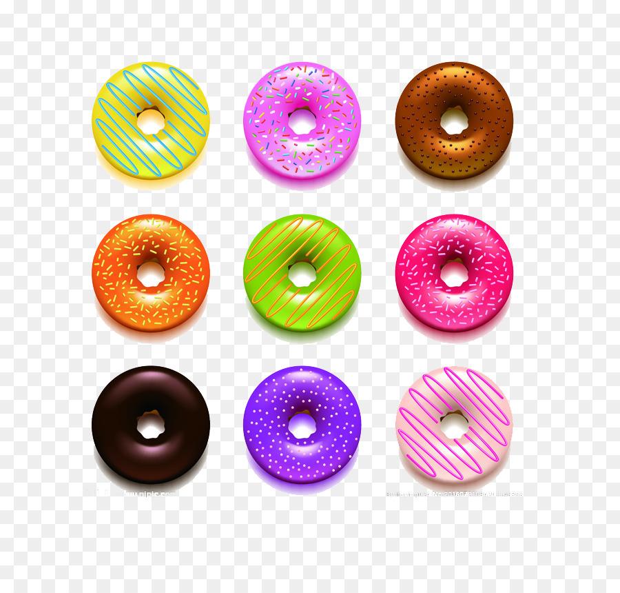 Donas Coloridas，Aspersiones PNG