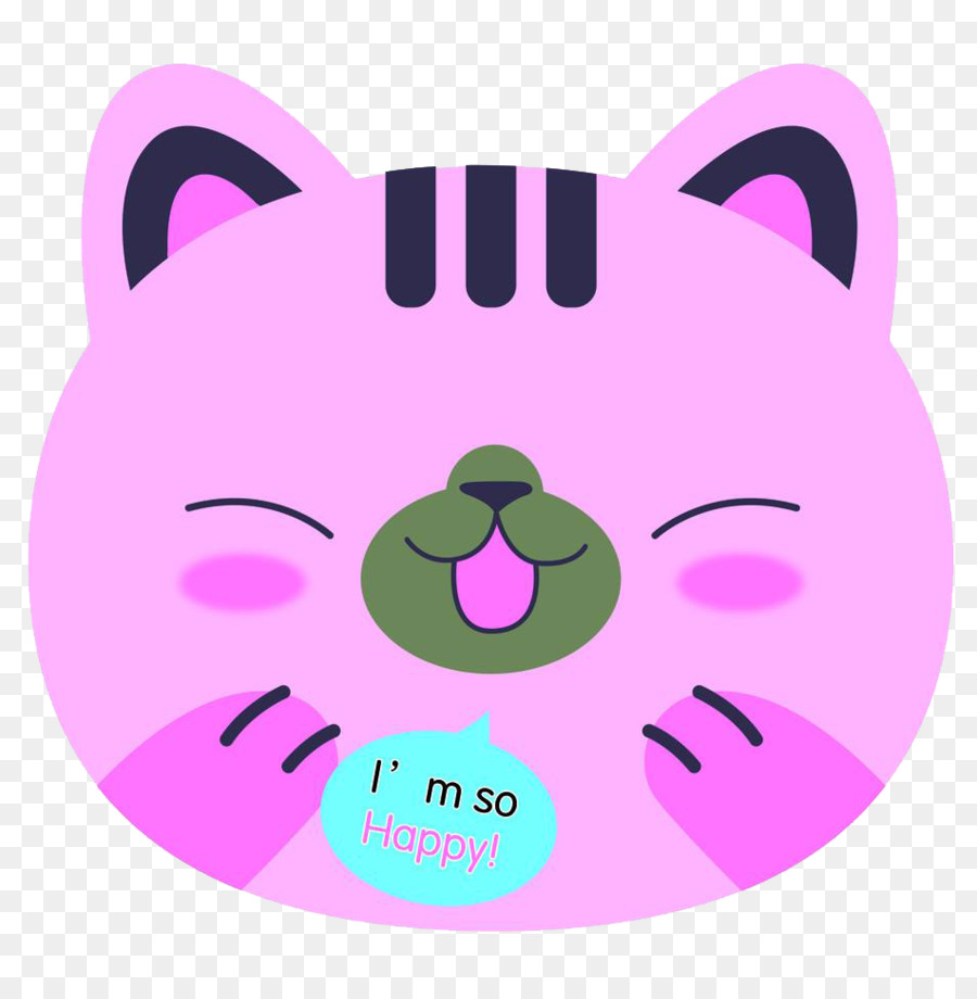 Gato，Pink Cat PNG