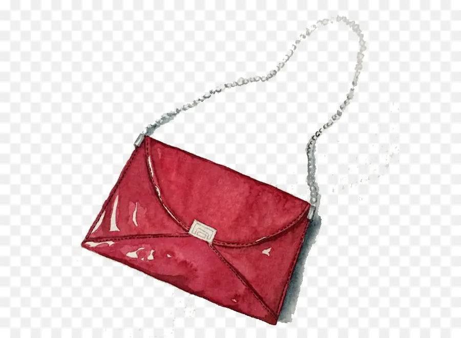 Cartera Sobre Roja，Moda PNG