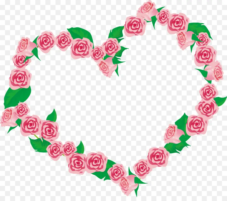 Rosas Rojas，Forma De Corazón PNG