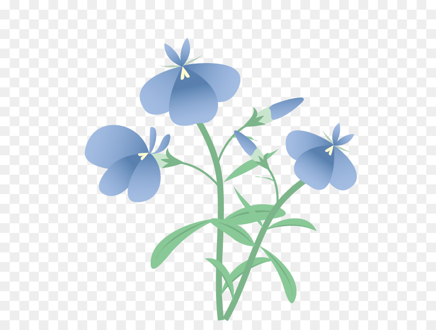 Flor，Azul PNG