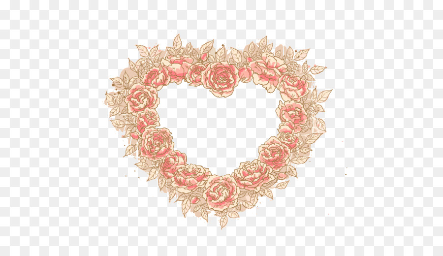 Corona De Corazon，Flores PNG