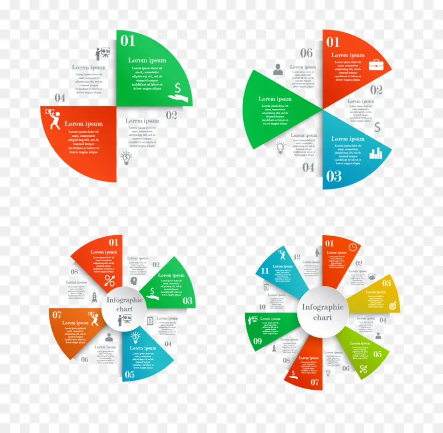 Gráficos Circulares，Datos PNG