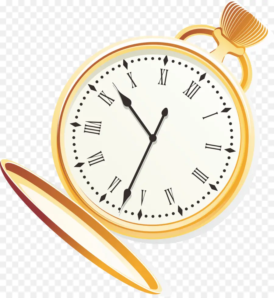 Reloj De Bolsillo，Oro PNG