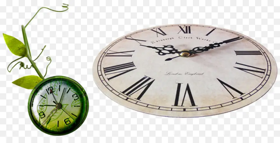 Relojes Colgantes，Verde PNG