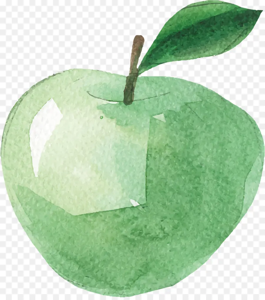 Manzana Verde，Acuarela PNG