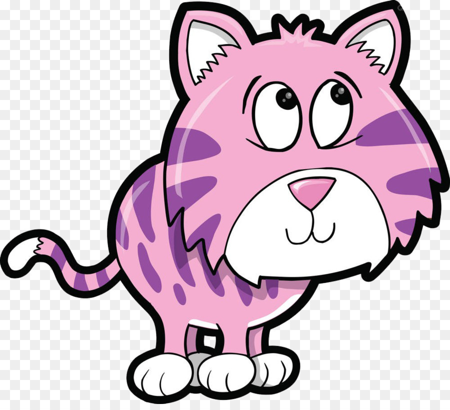 Gato Rosa，Dibujos Animados PNG