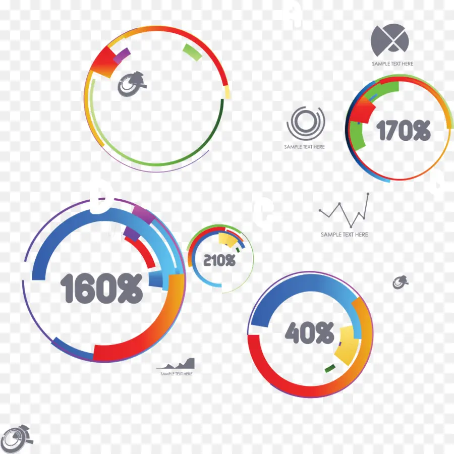 Elementos Infográficos，Datos PNG