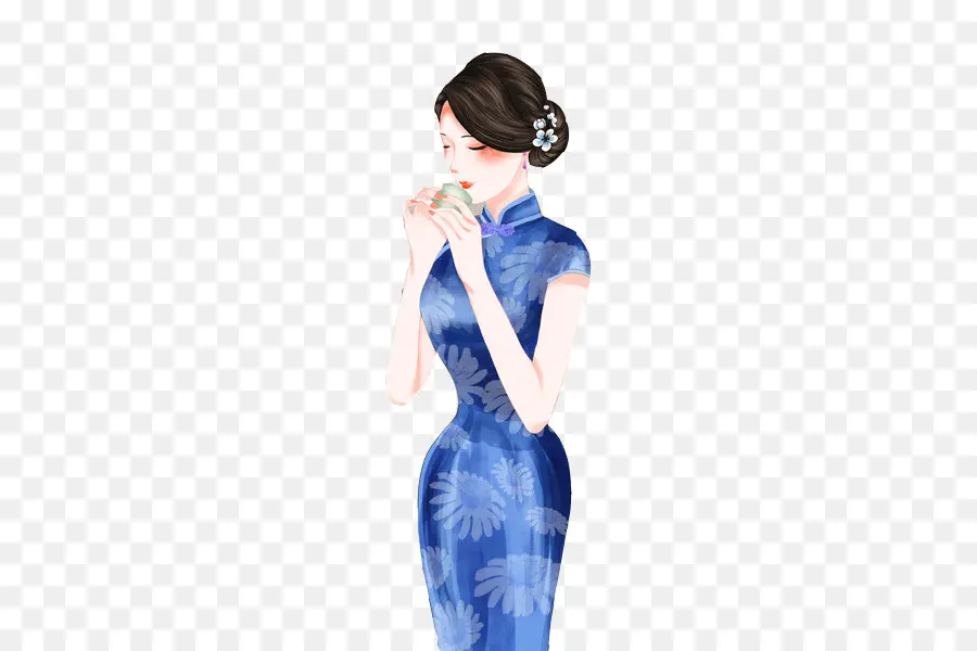 De Dibujos Animados，El Cheongsam PNG