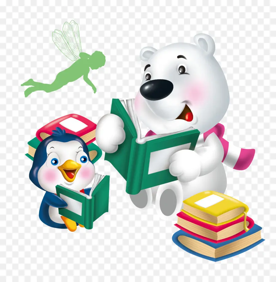 Lectura Del Oso Polar，Pingüino PNG