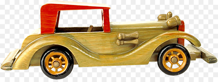 Coche De Juguete De Madera，Antiguo PNG