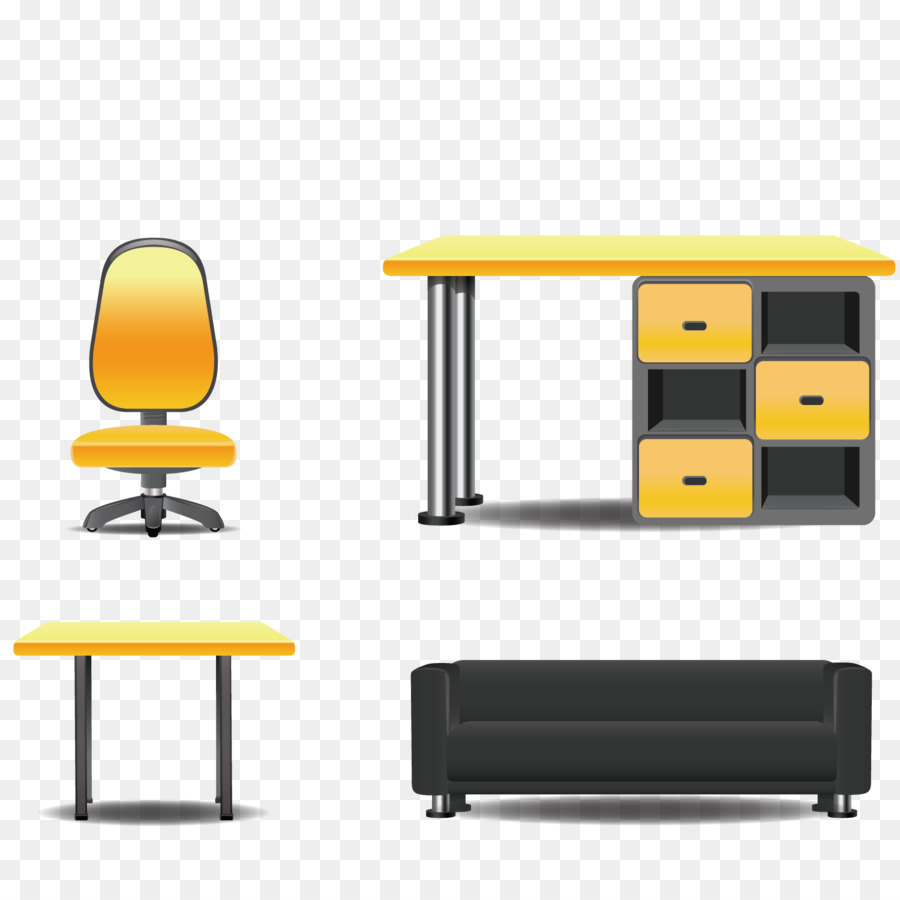 Muebles De Oficina，Escritorio PNG