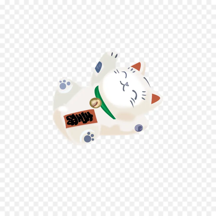 Maneki Neko Blanco，Gato PNG