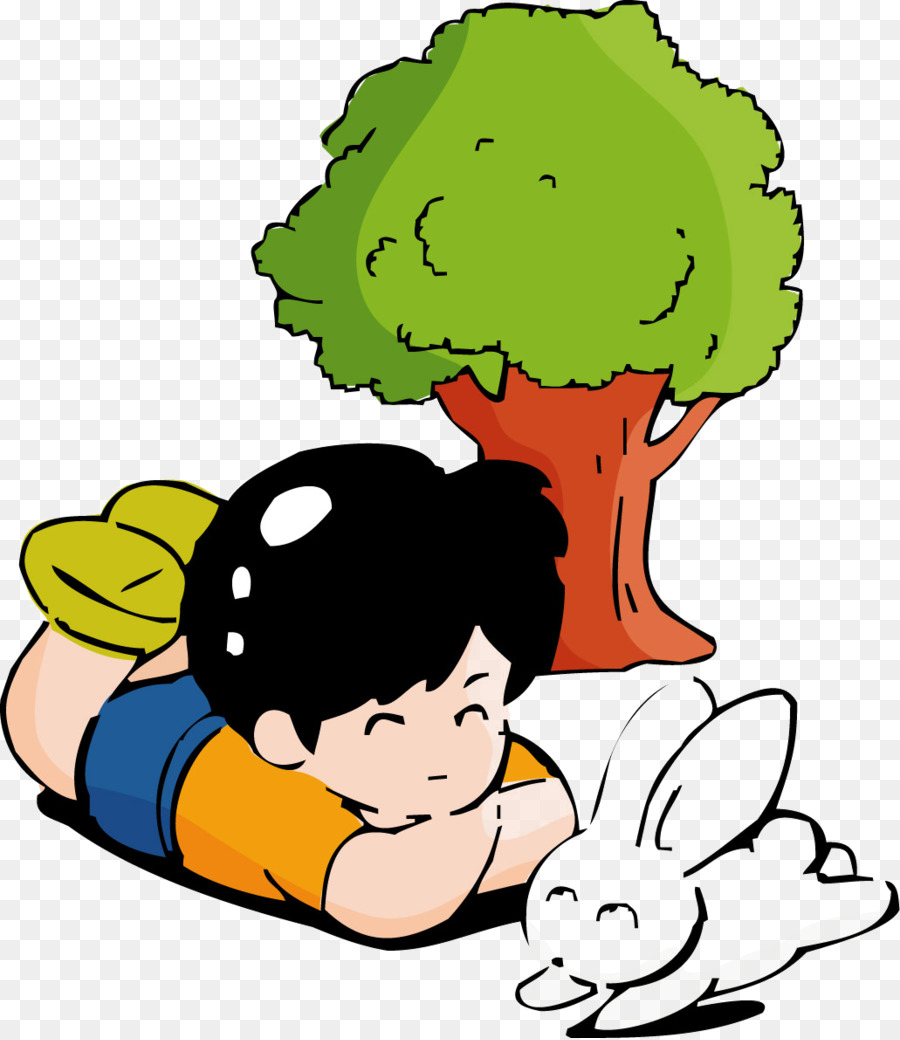 Niño Con Conejito，Árbol PNG