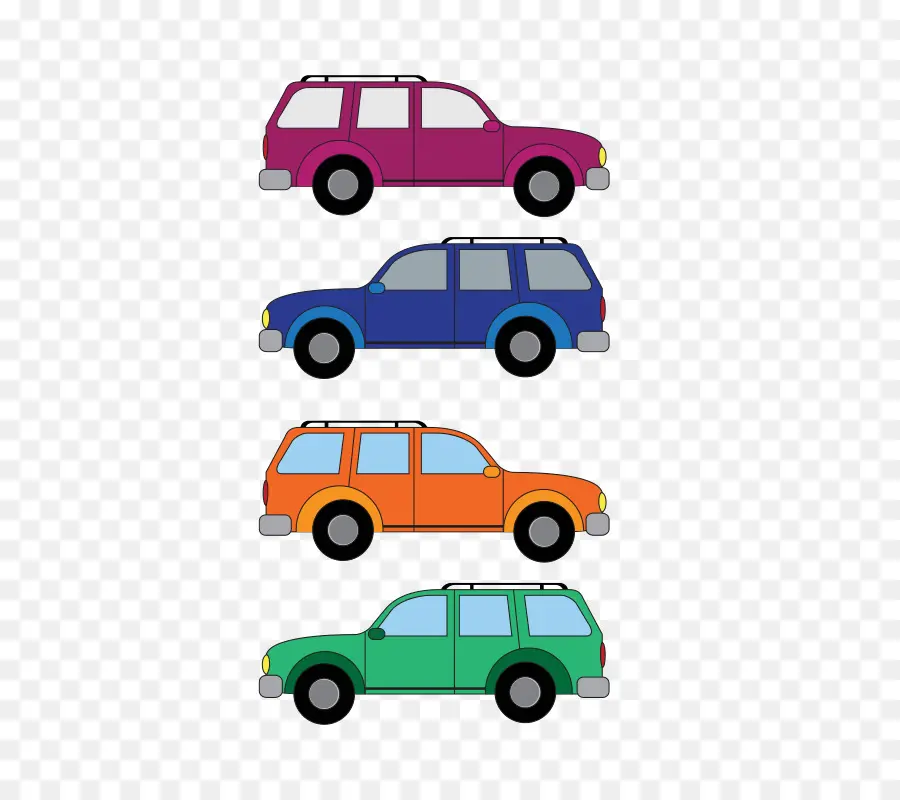 Coches Coloridos，Vehículos PNG