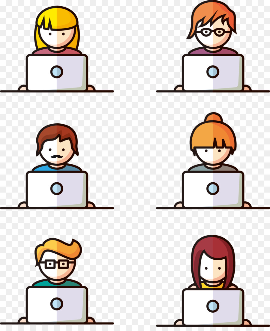 Personas Con Portátiles，Usuarios PNG