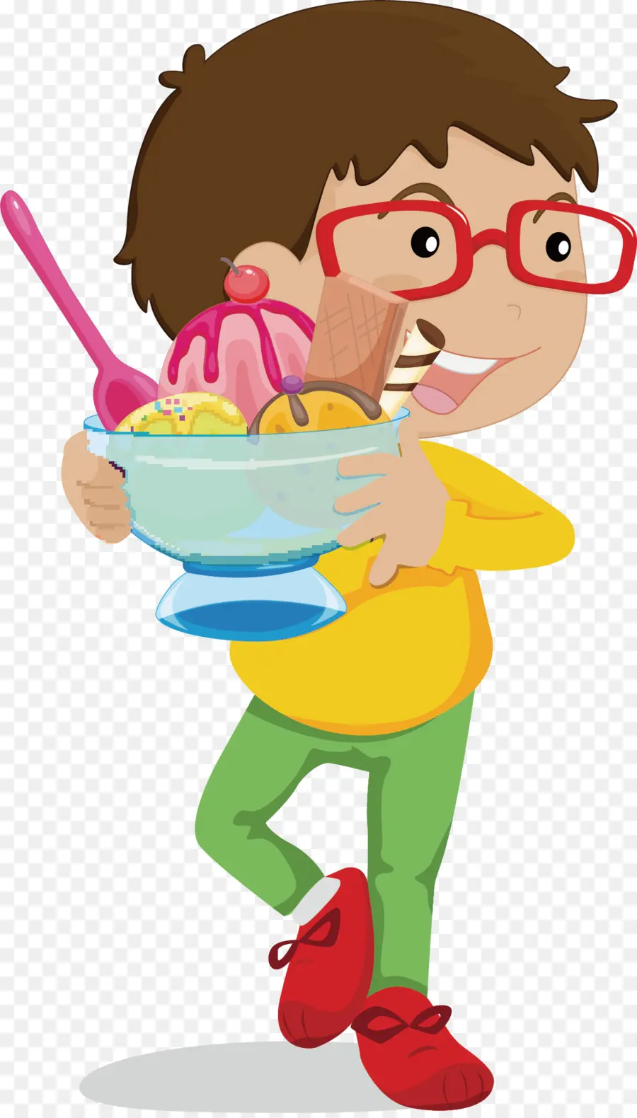 Helado，Dibujos Animados PNG